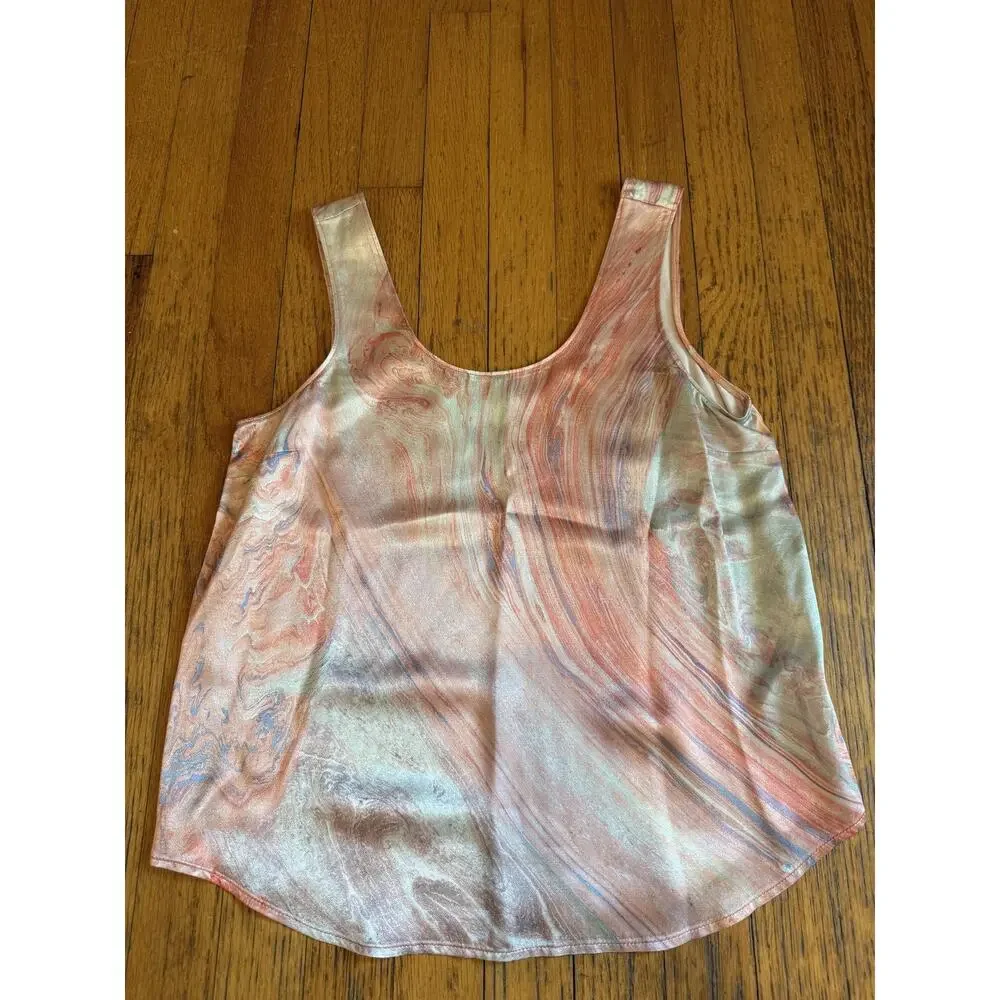 Rails Top Shorts Set Womens Small Extra Small Pastel Marble Ida Leighton Lounge - Picture 7 of 10